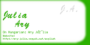 julia ary business card